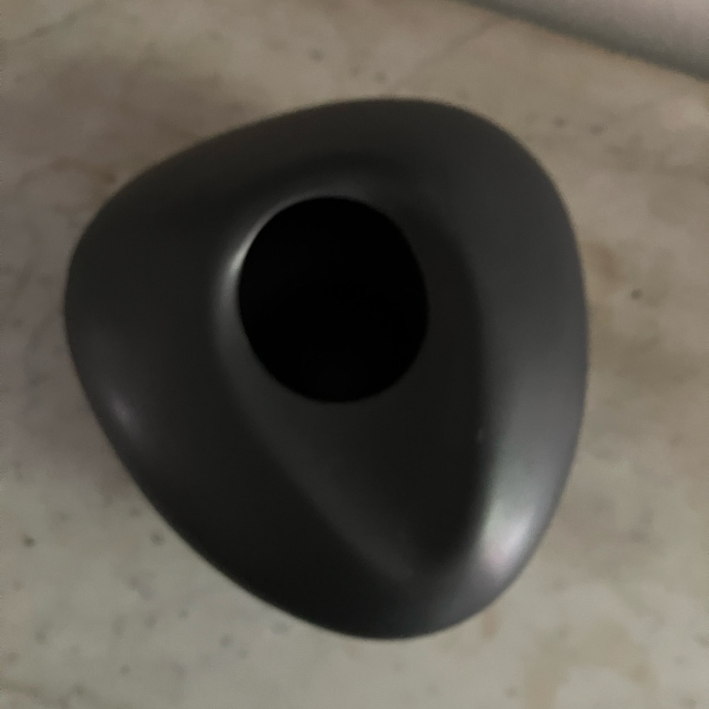 Vintage IKEA Matte Black Bigarro Sculptural Vase / Vessel - Picture 5 of 11
